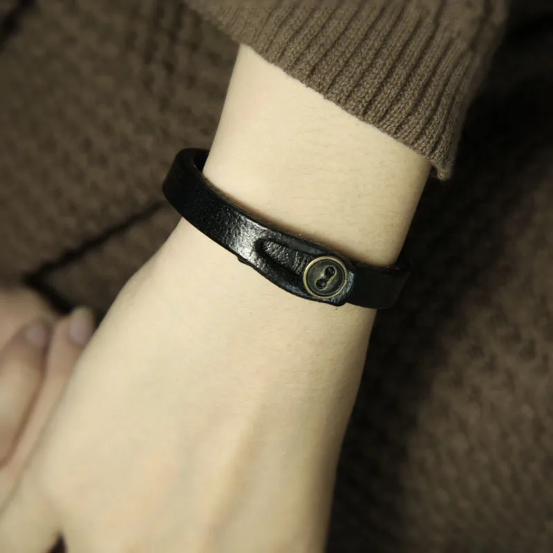 Fashion-Simple-Bracelets-Jewelry-Leather-Bracelets-Men-Casual-Personality-Alloy-Vintage-Red-Black-Bracelet-