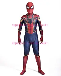 Выпускников Железный Человек-паук costujme 3D принт спандекс Spidey Костюм Fullbody Человек-паук костюм супергероя для взрослых/детей/Индивидуальный