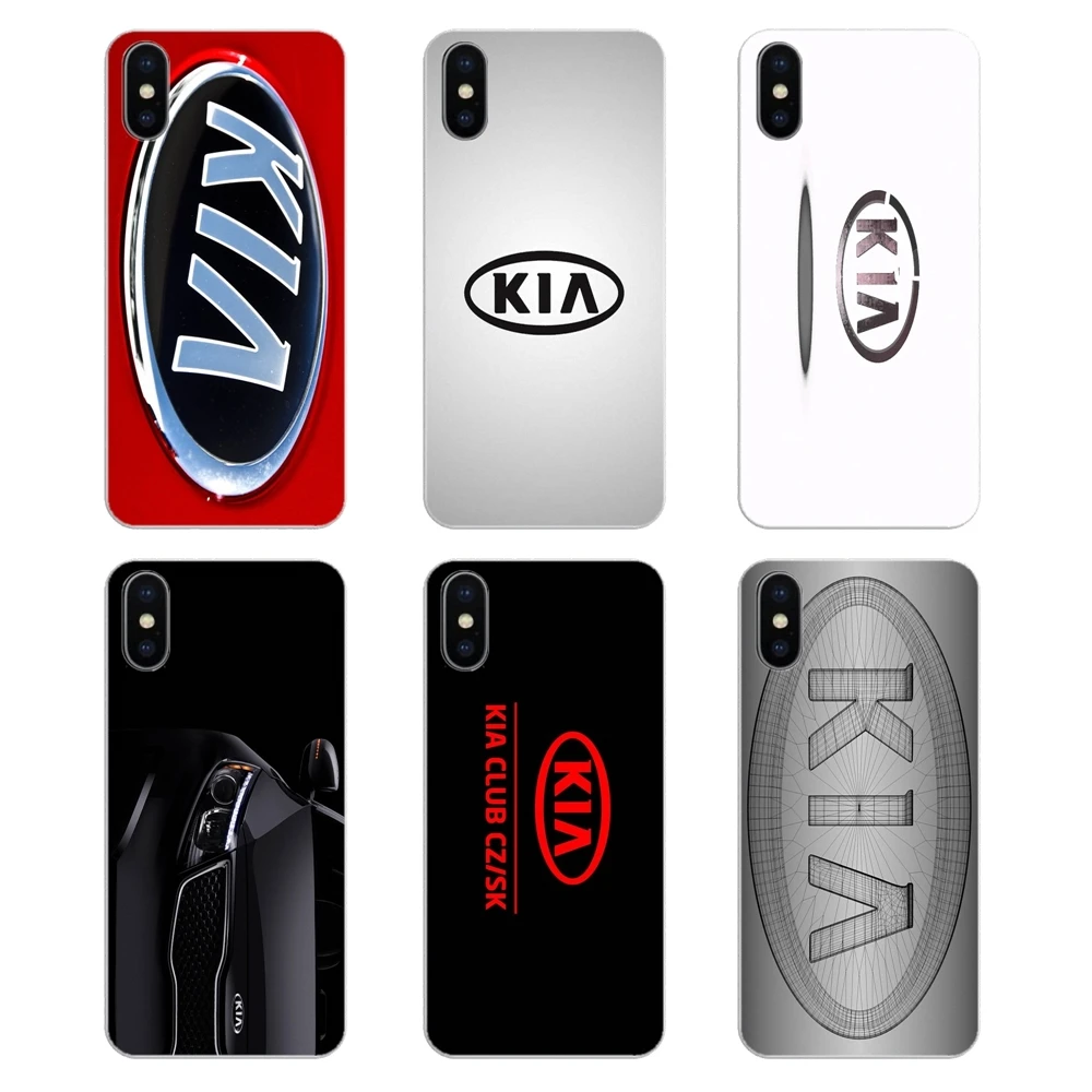 

For iPod Touch iPhone 4 4S 5 5S 5C SE 6 6S 7 8 X XR XS Plus MAX Kia Logo Korean Car Brands Soft Transparent Shell Covers