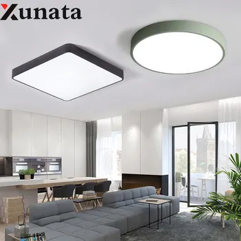 

220V 18W LED Ceiling Light Round/Square Stepless Dimming Living Ceiling Lamp for Living Room /Bedroom/Corridor Decoration