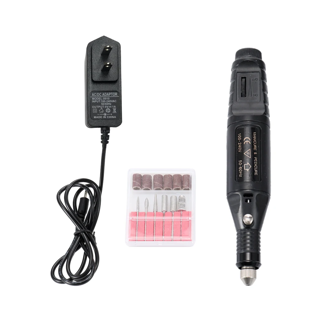 100 V-240 V Мини электрическая шлифовальная машина дрель инструмент для ногтей гель лак для удаления шлифовки роторная гравировка Ручка DIY гравер резной набор инструментов