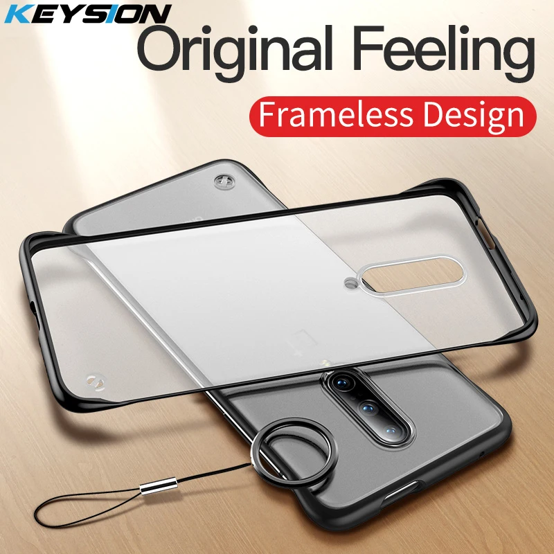 

KEYSION Frameless Case for Oneplus 7 Pro Case Silicone Clear for Oneplus 7 Coque Frosted Funda Cover Capa for One Plus 7 Pro