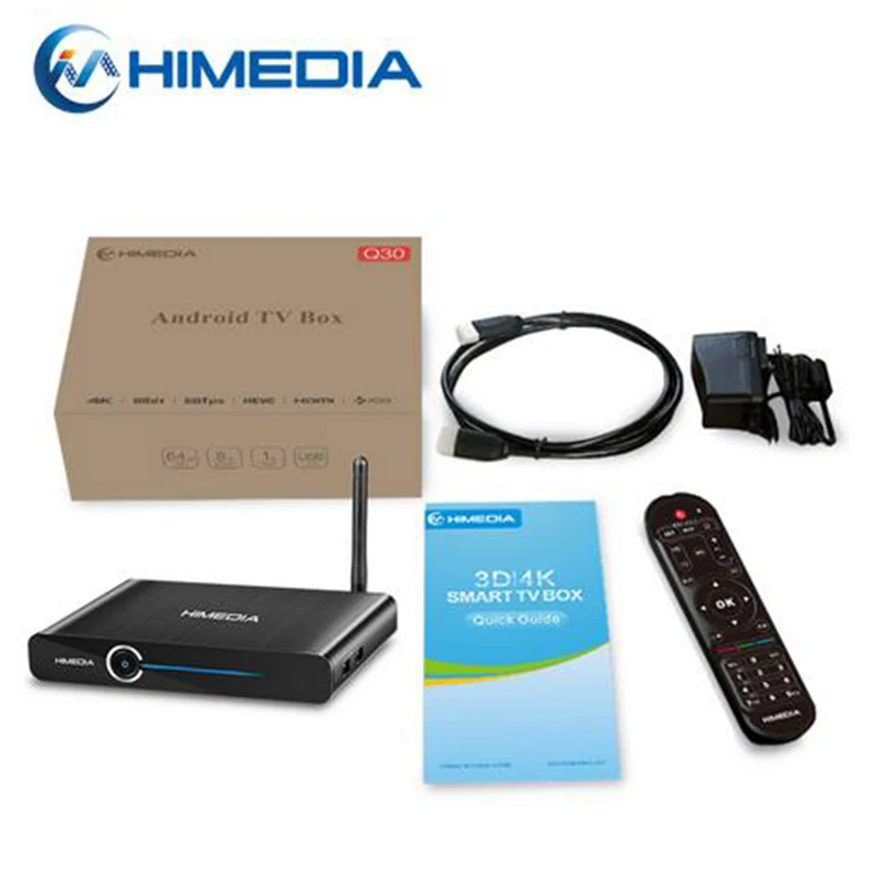 Himedia Q30 Hisilicon HI37980 V200 четырехъядерный 2G 8G Smart Android 7 1 TV Box & A5 2 Гб 16 медиаплеер H.265