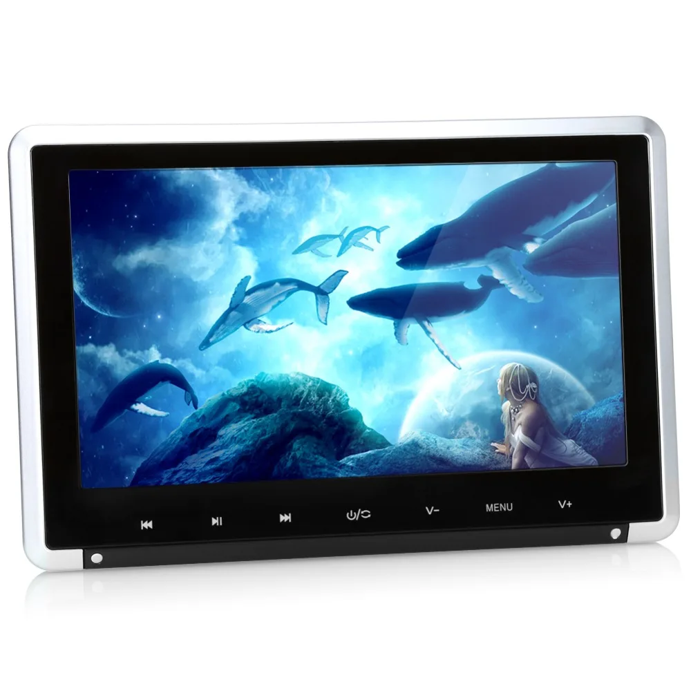 Тыква 10 1 ''подголовник автомобиля DVD плеер HD цифровой TFT экран с USB/AV/HDMI порты и