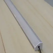 10 шт./лот 1 м/pcsHot тип! 45 градусов угол светодиодная подкладка алюминиевый профиль с молочной крышкой