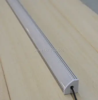 

10pcs/lot 1m/pcsHot type !FREE SHIPPING 45 degree corner LED Liner aluminum profile with Milky cover