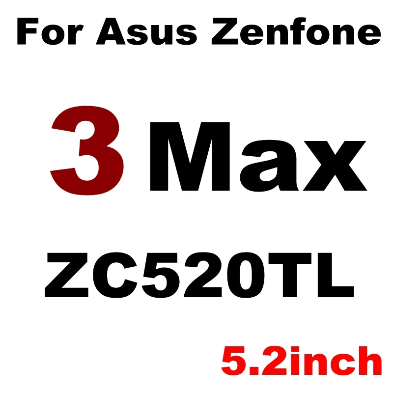 9H чехол из закаленного стекла для Asus Zenfone 3 Laser 4 Max Pro Go Selfie ZC520KL ZC520TL ZC554KL ZB500KG ZE554KL защитная пленка - Цвет: ZC520TL