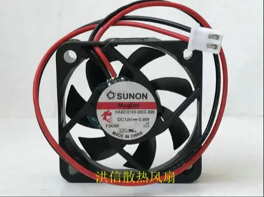 

SUNON HA40101V4-000C-999 DC12V 0.8W 4CM 40*40*10MM 2lines magnetic suspension mute fan