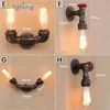 Loft Industrial Wall Light Iron Rust Water Pipe Retro Wall Lamp Vintage E27 Sconce Lights Home Lighting Fixtures Lustres Luz 3