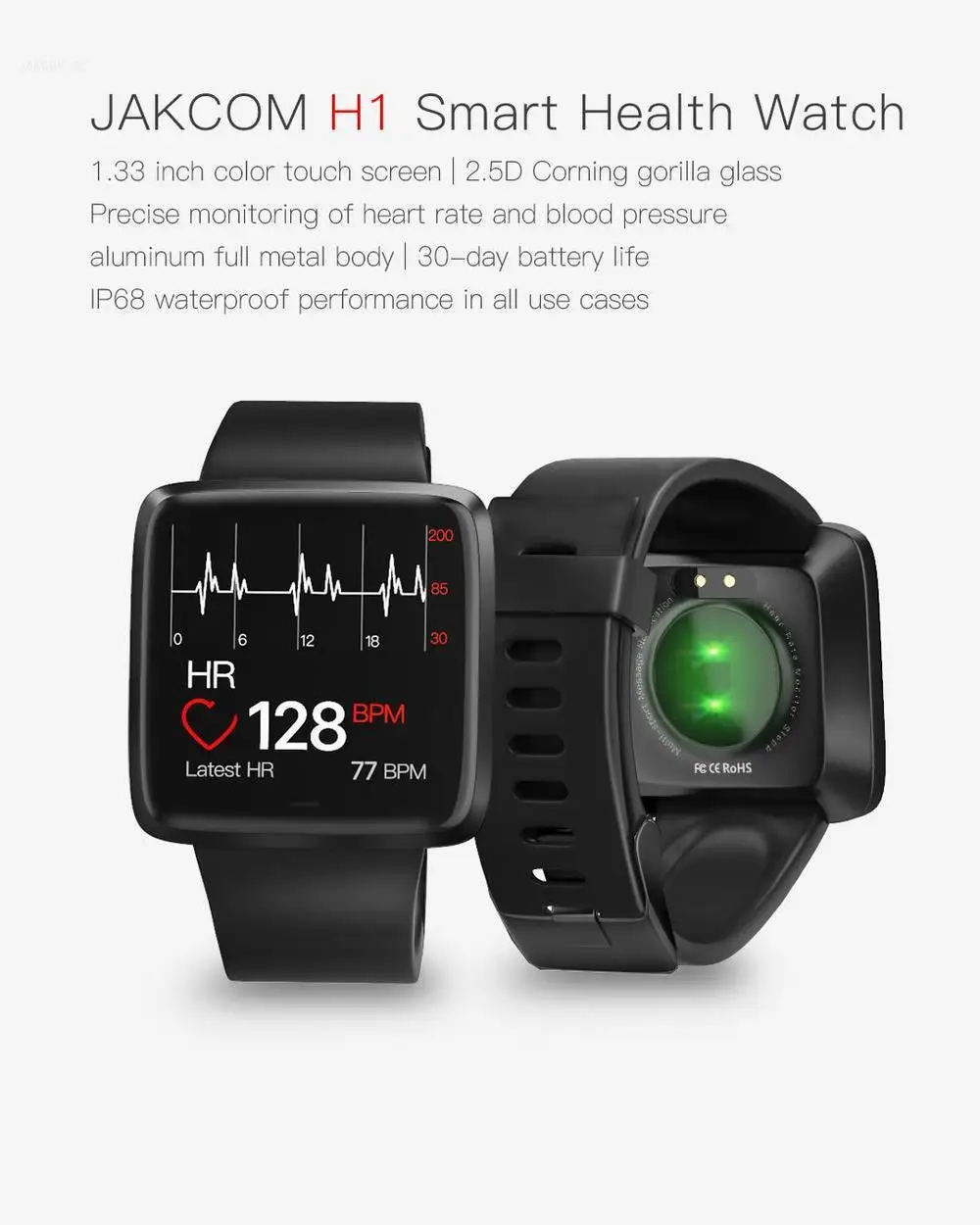 Jakcom H1 Смарт здоровье наручные часы, горячая Распродажа в напульсники как сенсорный браслет p5 gps talkband