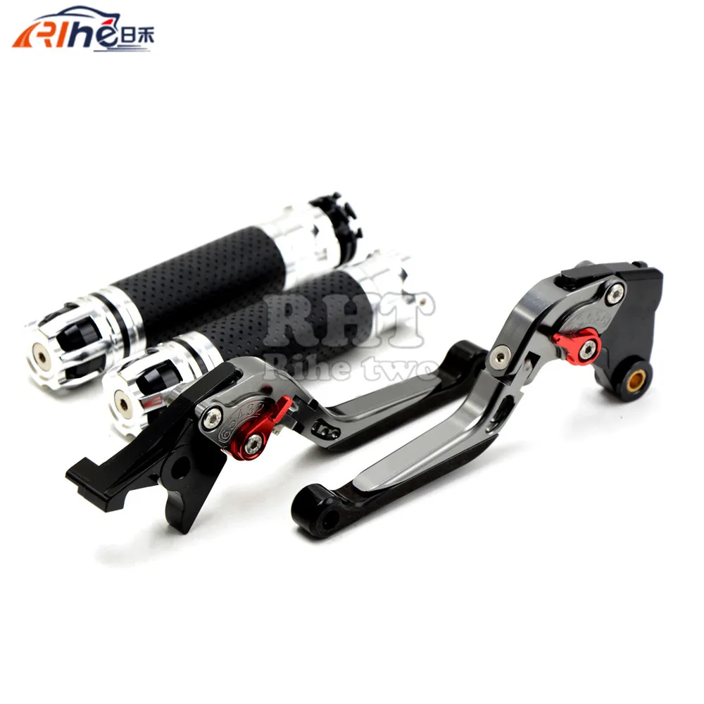 

CNC Handlebar Motorcycle Handle Bar Grips Adjustable Clutch Brake Levers For YAMAHA YZF R1 YZF-R1 02 03 YZF R6 99 00 01 02 03 04