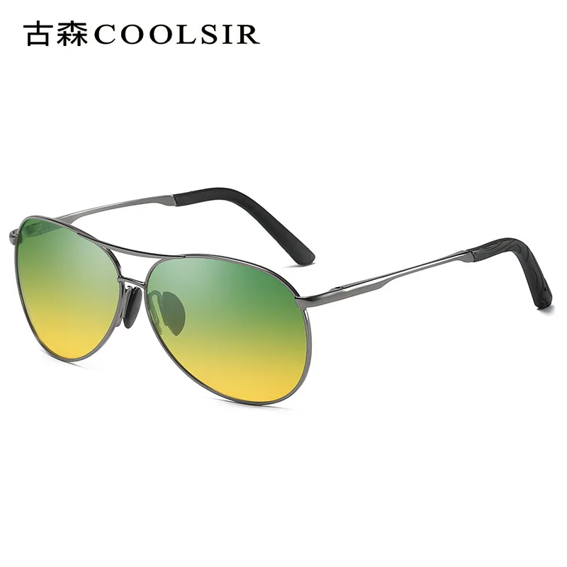 

Brand Design Sunglasses Men Polarized Large Frame Glasses Anti Glare Night Vision Clearer Male Glasses Day Night Driving Mirrors