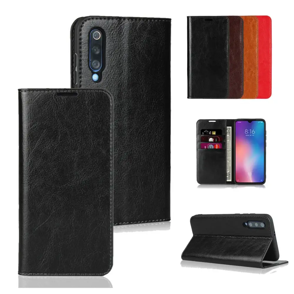 

For Xiaomi Mi 5 5A 5X 6 6 Plus 8 MI8 SE Luxury Ultra Thin Genuine Leather Book Case For Xiaomi MI 9 Mi9 SE Flip Wallet Covers