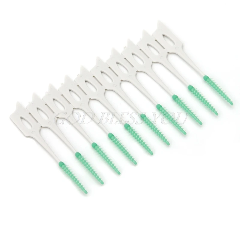 40 шт. мягкая чистка между межзубной нитью|interdental floss brush|floss brushdental brush |