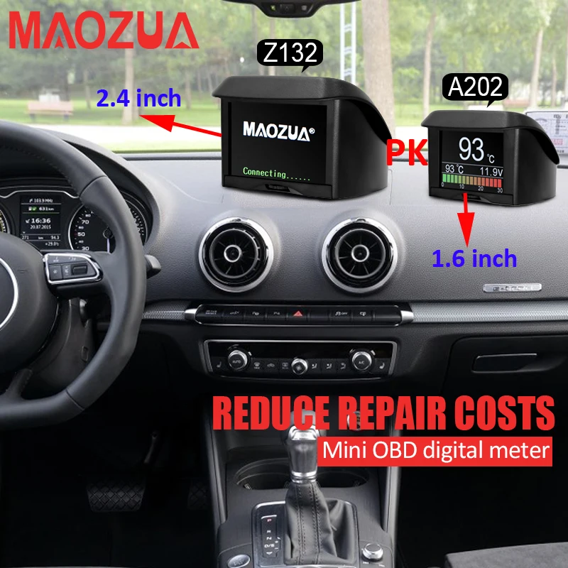 Prix pour Z132 Température de L'eau Jauge Numérique Tension Compteur de Vitesse Tachymètre Affichage OBD Voiture Ordinateur De Voiture Thermomètre DTC PK A202 X50 Prix pour Z132 Température de L'eau Jauge Numérique Tension Compteur de Vitesse Tachymètre Affichage OBD Voiture Ordinateur De Voiture Thermomètre DTC PK A202 X50
