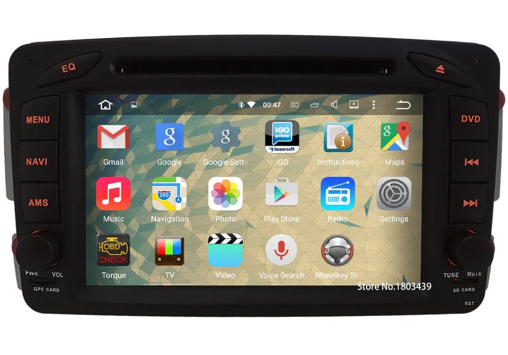 Excellent 7" Android 7.1 Car DVD Multimedia player radio Stereo for Benz W203 S203 C180 C200 C220 C230 C240 C270 C280 C300 C320 C350 C32 34