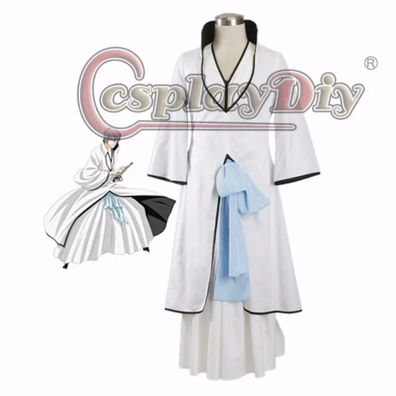 Bleach Gin Ichimaru Hollow World Hueco Mundo White Dress Outfit Costume