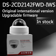 Free shipping In stock New Arrival english version DS-2CD2142FWD-IWS 4MP WDR Fixed Dome with wifi Network Camera
