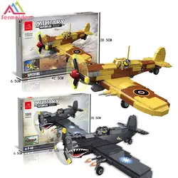 Sermoido Гуэрра mundial 2 curtiss P40 combate tiburones bloque Летающие тигры Ari силы figuras ladrillos juguetes