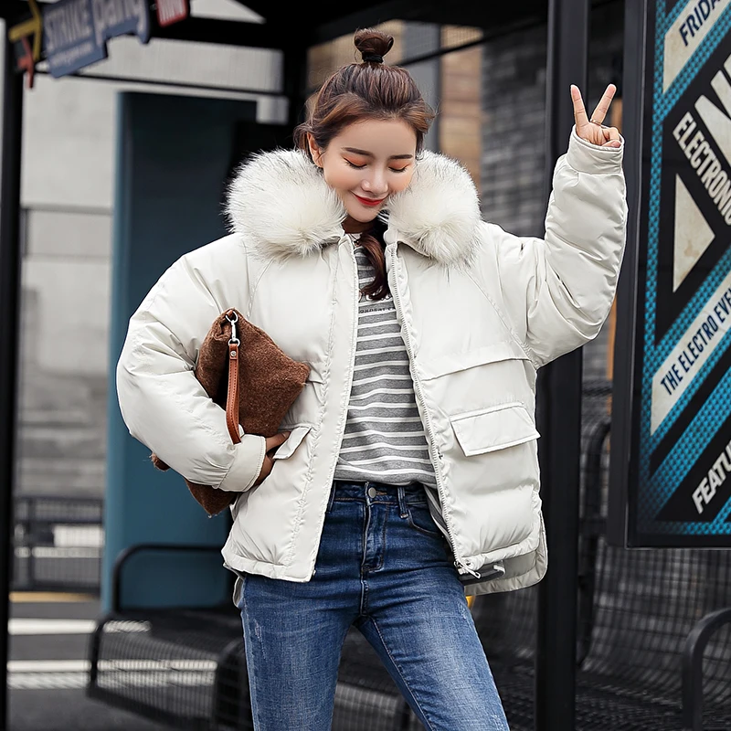 

Large Fur Collar Ladies Coats 2019 Winter Coat Women Parka Long Thick Slim Womens Coats And Jackets Outerwear
