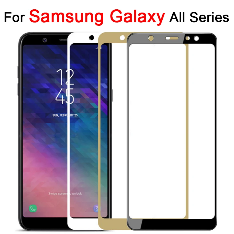 Защитное стекло для Samsung A6 A5 A3 A7 2017 A8 Plus 2018 A9 Star закаленное защитное Sumsung 2016 защита