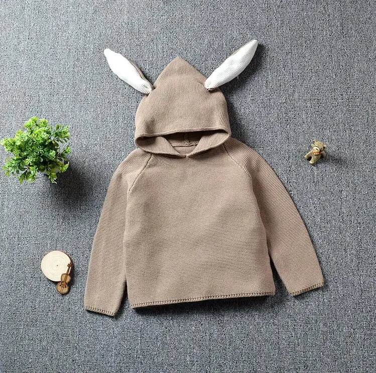 Pulôver de Algodão Camisola de Malha para 1-5y Outono Inverno Novo Bebê Meninos Menina Blusas Coelho Crianças Meninas Camisola 9 High Quality Mamãe e Bebê