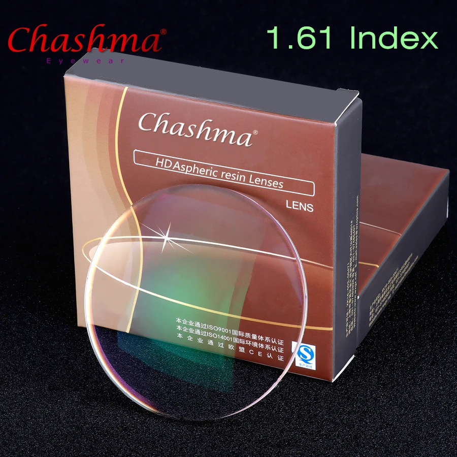 1.61 Index Prescription Lenses Resin Aspheric Glasses Lenses for Myopia