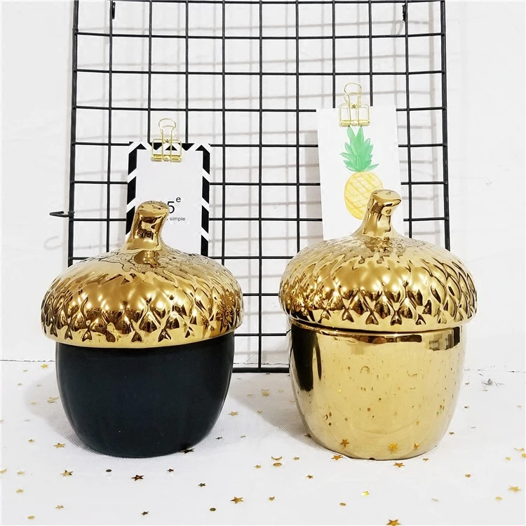 Украшение дома керамические креативные банки для хранения Pinecone керамическая