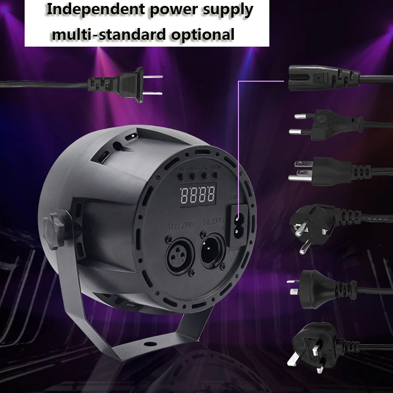 UV Disco Bar Party Stage Effect Lights 18 Leds AC 110V-220V Sound Active Auto DMX Magic Ultraviolet Light Laser Projector Lamps (7)