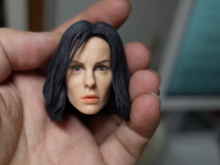 1/6 Кейт Бекинсейл черный/синий Средства ухода для век Глава Sculpt Underworld Selene женской головы для 12 дюйм(ов) фигурку