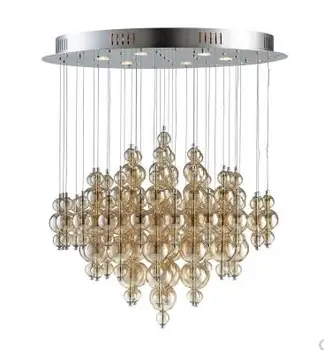 

Postmodern Nordic simple fashion living room dining room bedroom bar porch art glass spherical ceiling hanging lamps