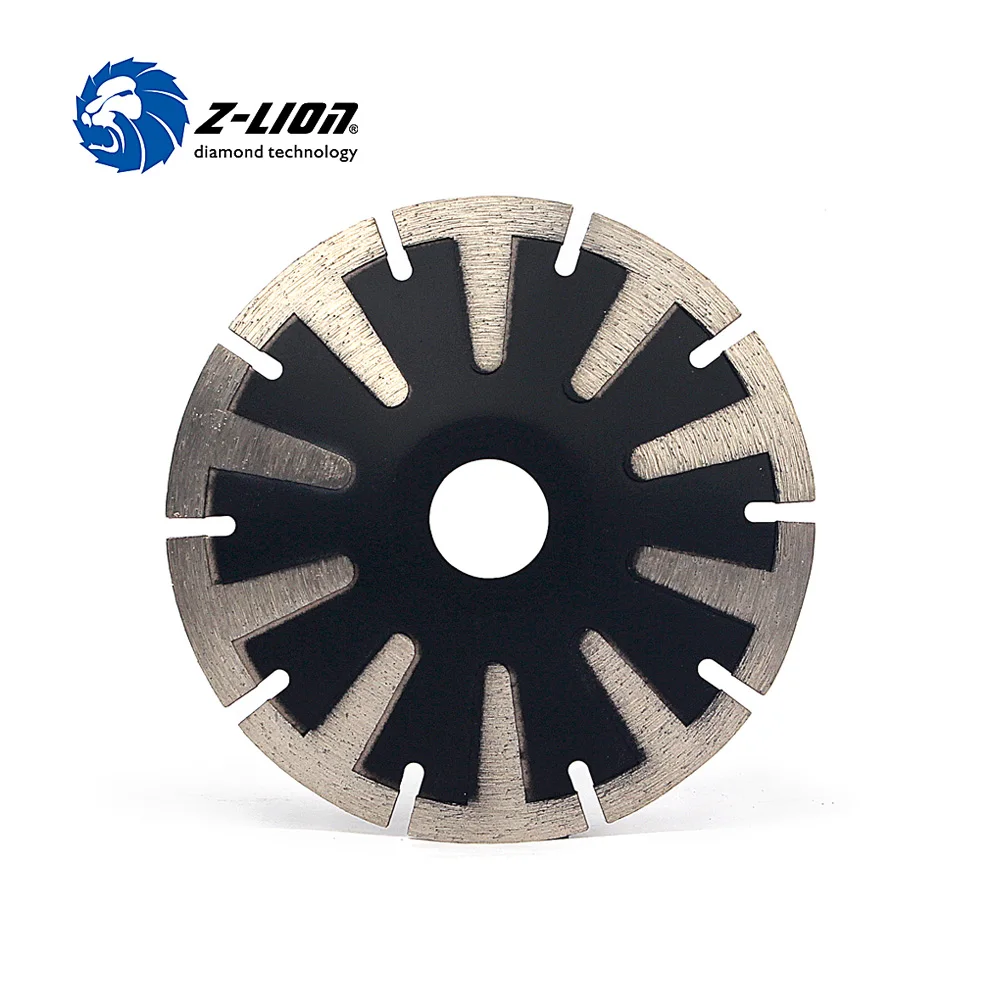 

Z-LION 5" T-Segmented Concave Blade Diamond Blade For Curved Cutting Turbo Rim 125mm Granite Stone Cutting Diamond Tools