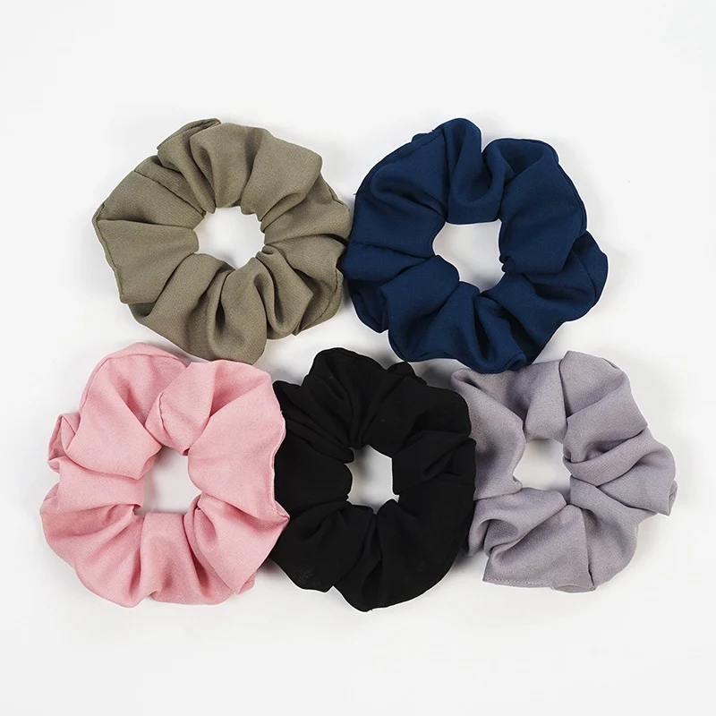 Hair Bun Wraps Scrunchie Ring Elastic Hair Bands Bobble For Women