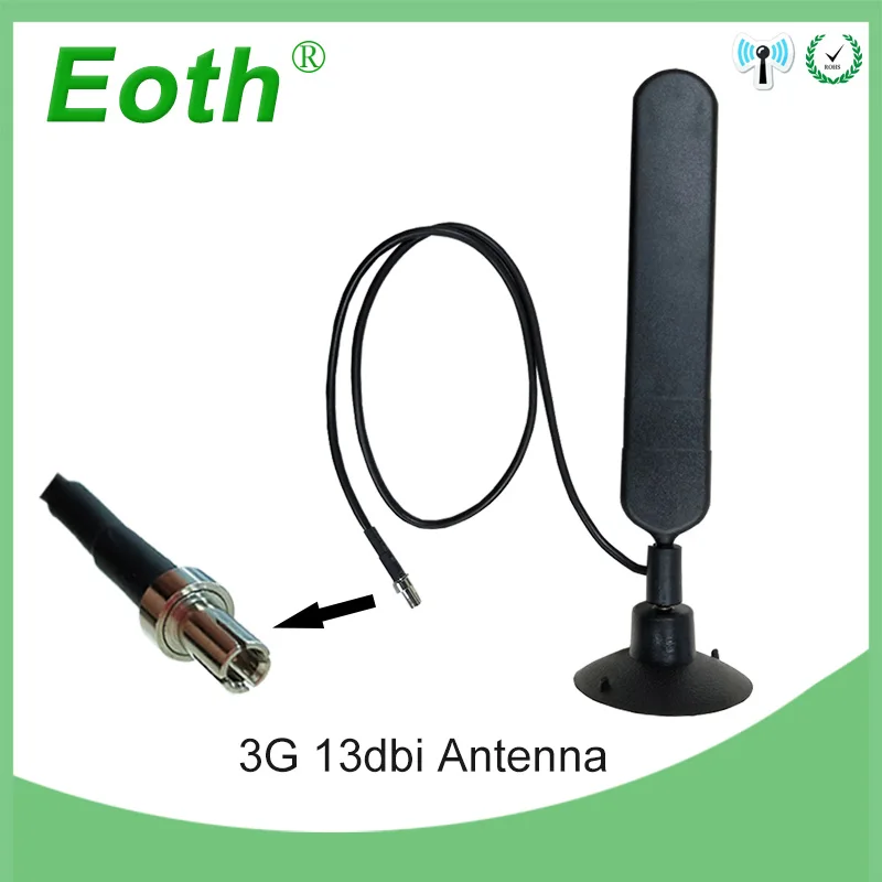 Eoth 4G LTE антенна 3G TS9 13dbi Роутер модемная с кабелем 0 5 м для модема Huawei Mifi
