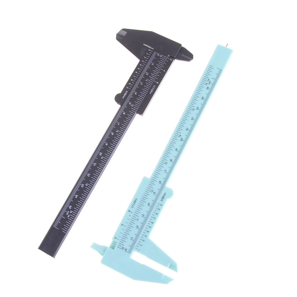 1 шт. пластиковая линейка 6 дюймов 150 мм|vernier caliper|sliding gaugevernier jewelry |