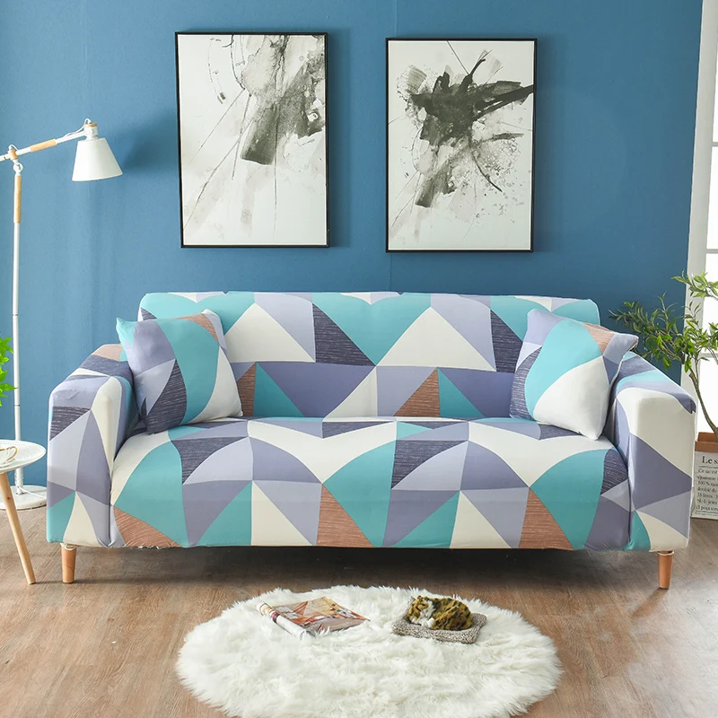 

Elastic Sofa Cover Printed Couch Cover for L shape Sectional Stretch Sofa housse slipcover 1/2/3/4 Seater