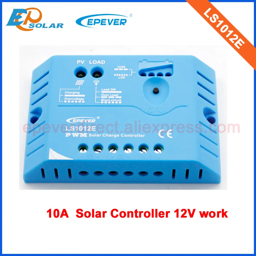 

12V system home appliance small solar regulator 10A LS1012E New EPEVER controller 10A 10amp simple operation