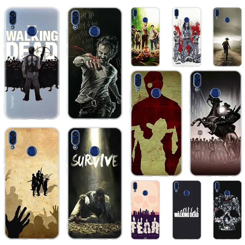 

Walking Dead Soft Silicone Case Cover For Huawei Honor 9 10 Lite 6X 7X 8X Max Phone cases 7A 8A 8C V20 PLAY 10i