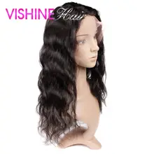New Arrival Vishine hair 360 Lace frontal Peruvian Body Wave Lace Frontals With Baby Hair 13x4x2 Elastic Band Free Shipping