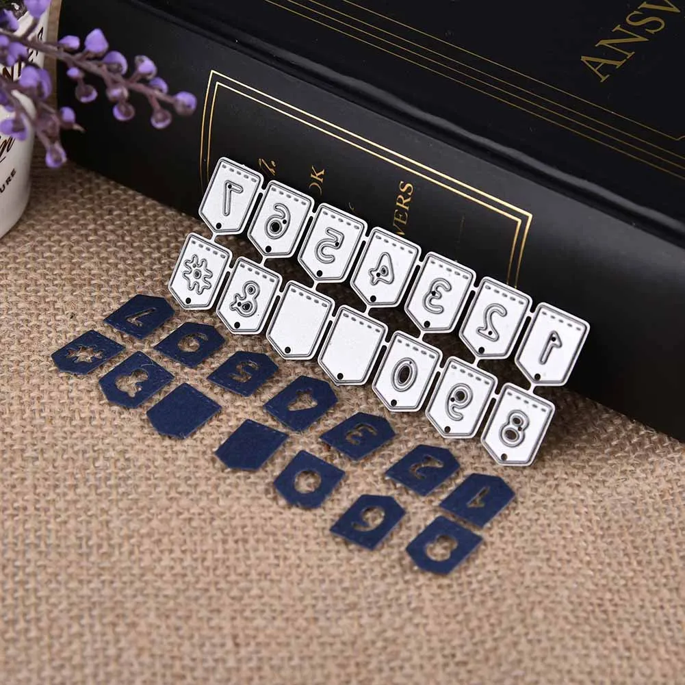

HOT DIY Carbon Steel Number Cutter Dies Handmade Molding Cutting Template Decoration Scrapbook Craft Die TI99