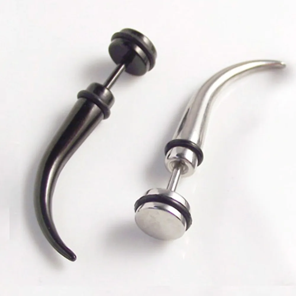 2pcs fake ear taper stainless steel ear Taper Fake Ear Stretcher