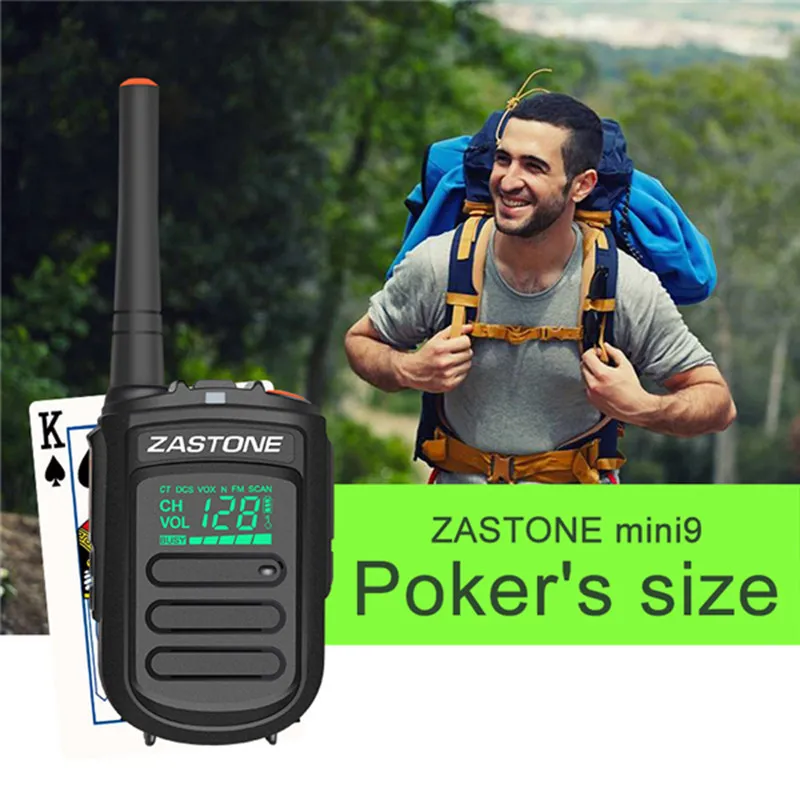 

Zastone Mini9 DMR Mini Portable Digital Walkie Talkie 2W UHF 400-470MHz HF Transceiver Communicator Handheld Two-Way Radio