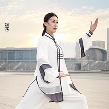 Chinese Tai chi clothing taiji clothes performance suit wushu garment kungfu uniform for men women children boy girl kids adults