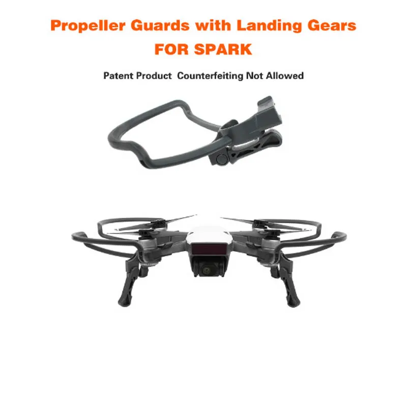 Propellers Guard Anti Collision Protection With Folding Landing Gear legs For DJI Spark Drone Accessories 1 (2)
