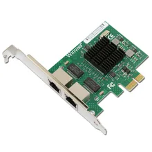 2 Порты и разъёмы Gigabit Ethernet PCI-E X1 карты 10/100/1000 Мбит/с Чипсет для 82575EB