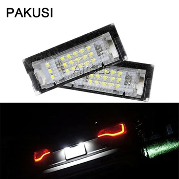 

PAKUSI 1Pair No error Car LED License Plate Lights 12V White SMD3528 LED Number Plate Lamp Bulb Kit For BMW E39 5D Accessories
