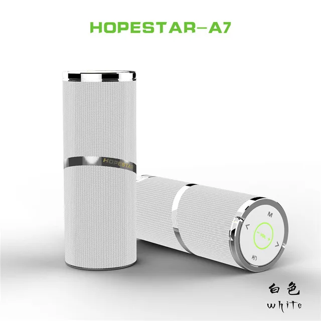 Hopestar A7 портативная ручка Bluetooth динамик беспроводной громкий динамик Саундбар двойной бас MP3 стерео Поддержка USB динамик s FM AUX - Цвет: Белый