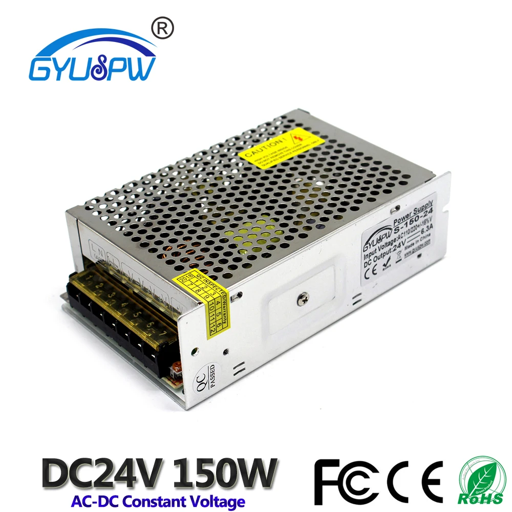 

24V 6.3A 150W Transformers 110v 220v AC to DC24V Voltage Transformer Switch Power Supply DC24V for Led Strip Lighting CCTV Print