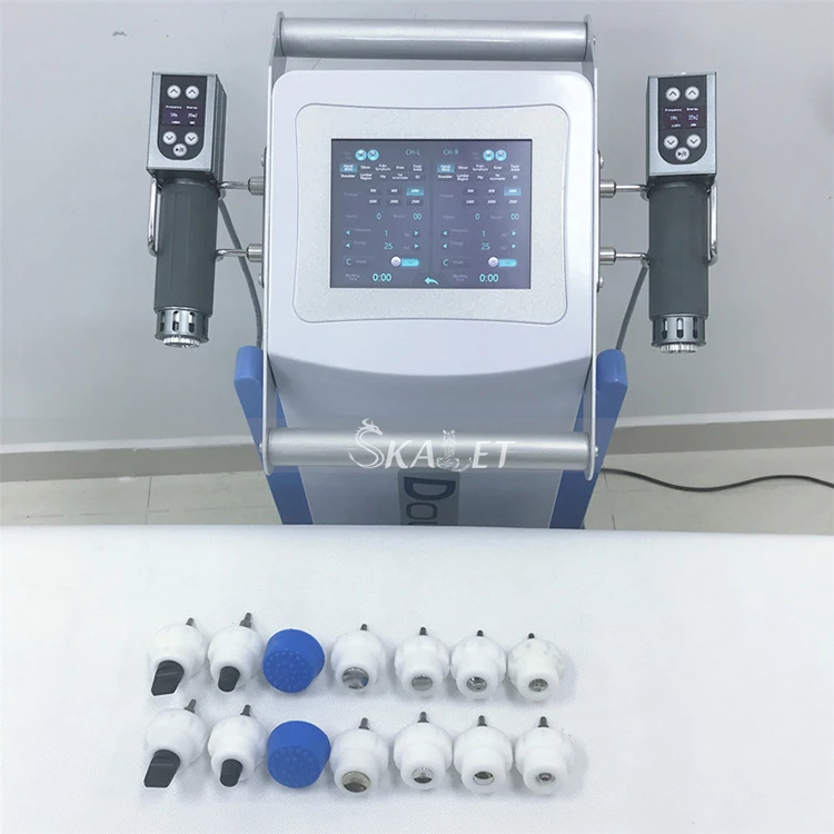 Физиотерапевтический аппарат двухканальный электромагнитный шок волны ESWT оборудование для шоковой терапии медицинское оборудование