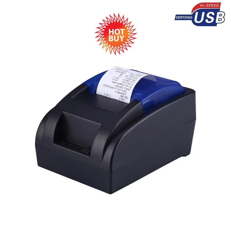 Новый USB термопринтер с EU/US/UK plug 58 мм рулон бумаги pos принтер машина горячая